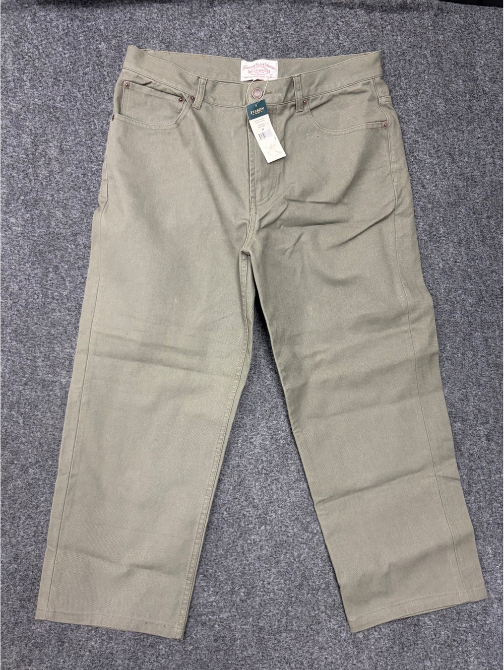 Filson Olive Green 5-Pocket Pants Size 34